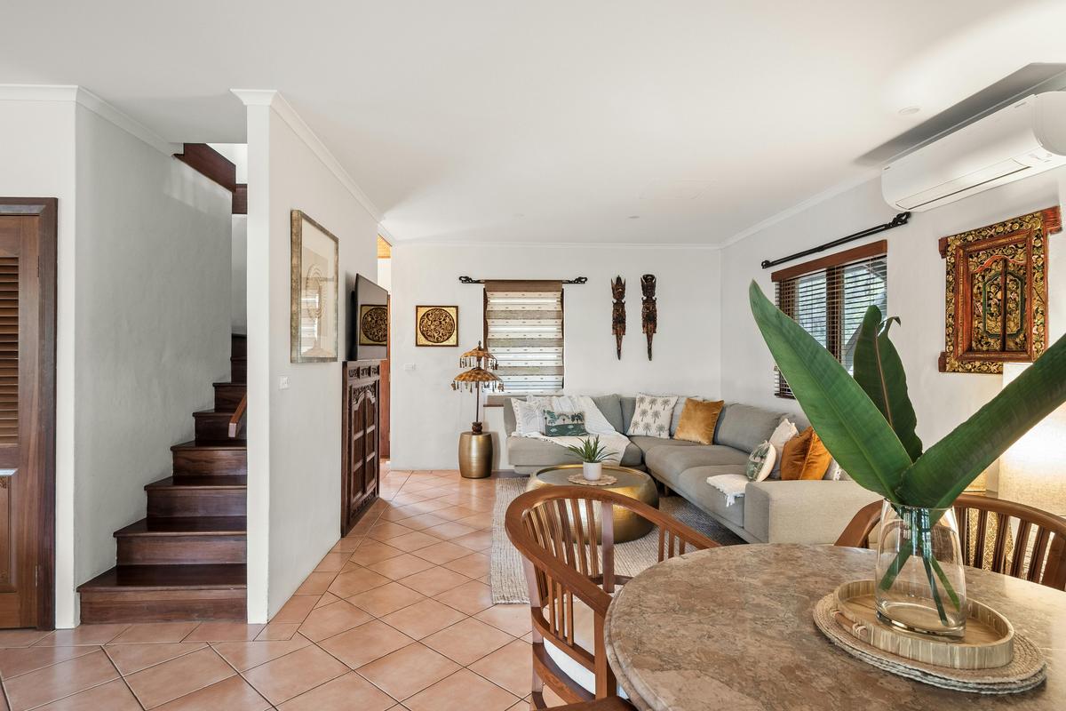 Living room, Reverse-cycle Air-conditioning, Stairs to 2nd Floor