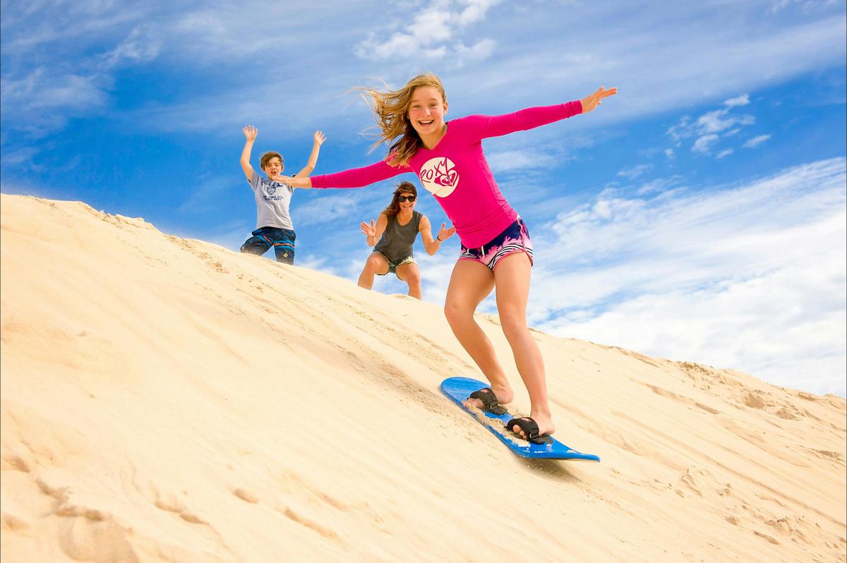 Sandy Cape sandboarding