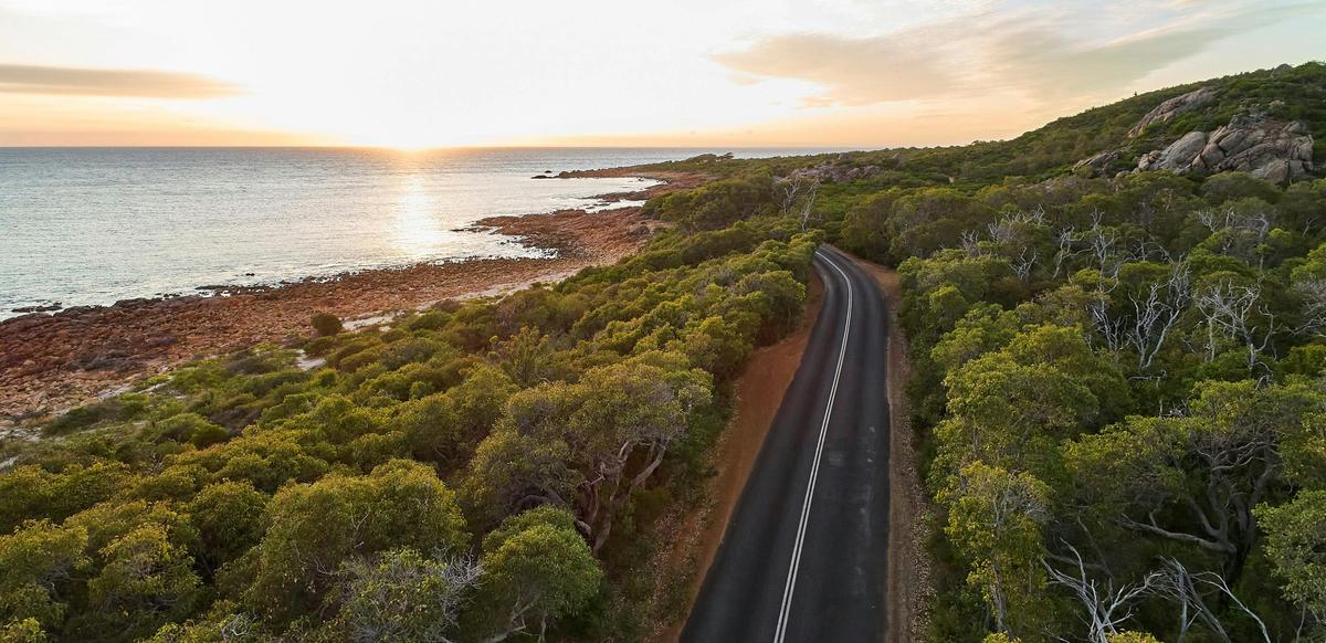 Aerial view of Point Picquet, near Dunsborough