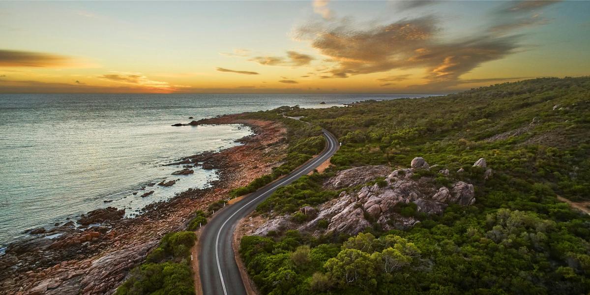Aerial view of Point Picquet, near Dunsborough
