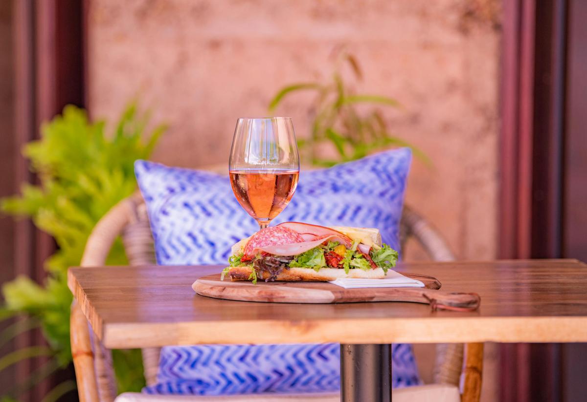 Enjoy a light lunch and wine at Providore
