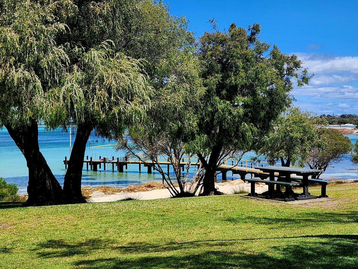 Grass lined beaches are the perfect picnic spot in Dunsborough