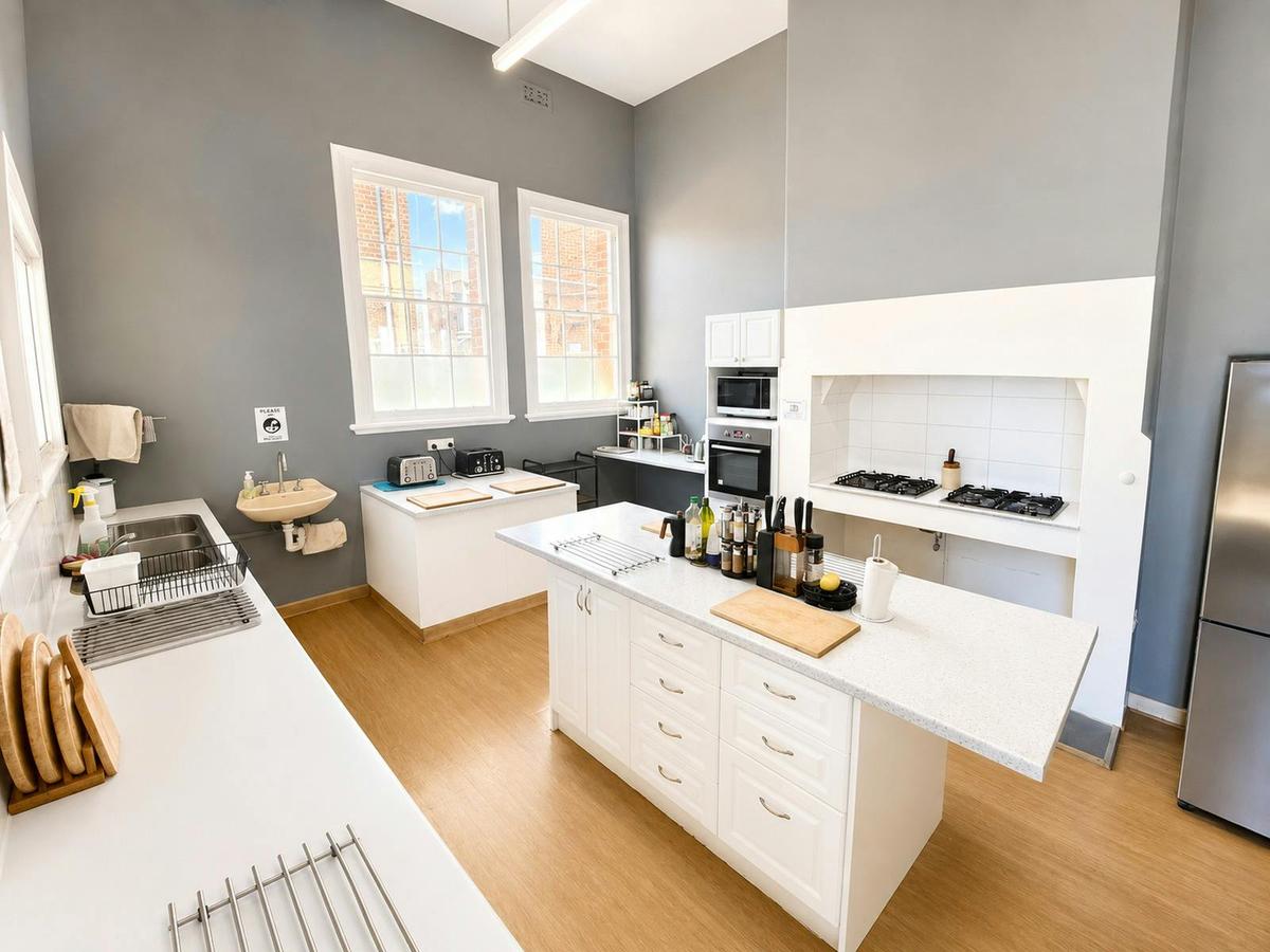 Kitchen and Outdoor Area