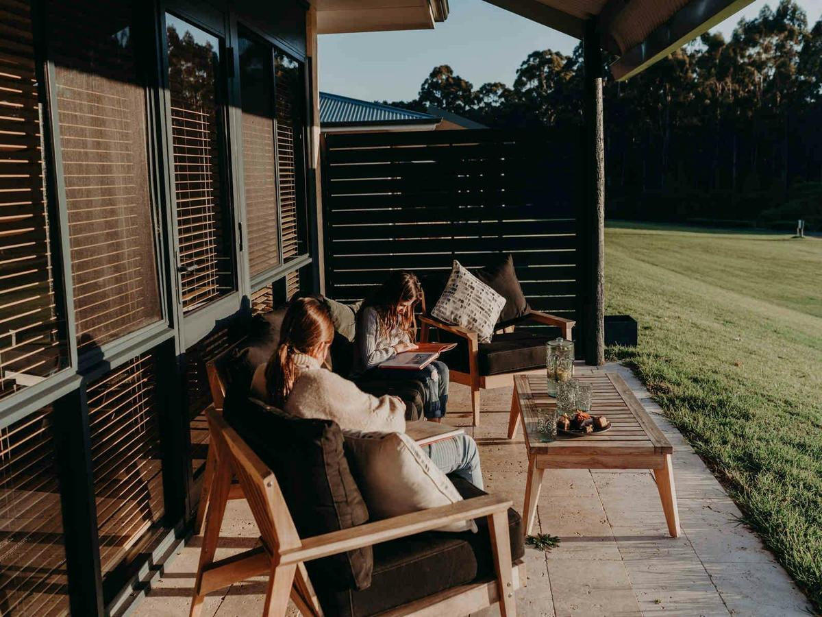 Enjoy your private chalet balcony with lake and forest views