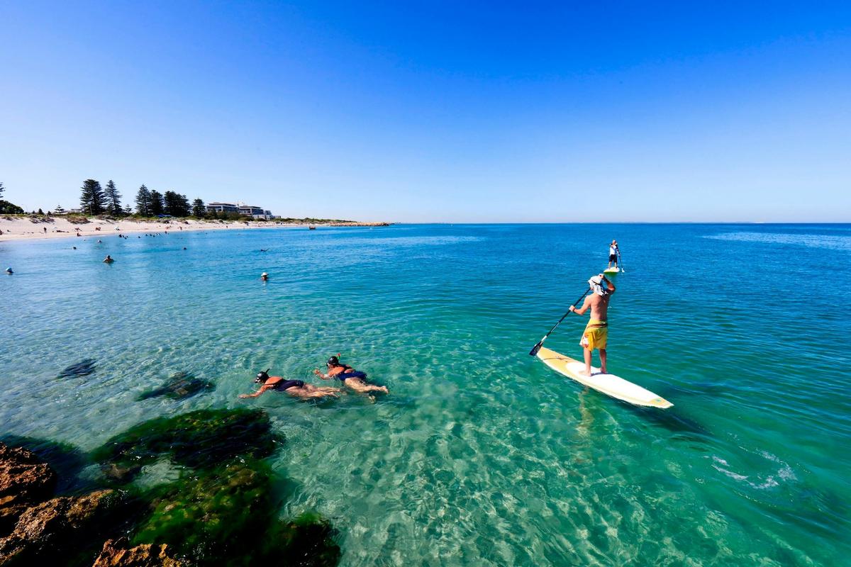 Stand up paddle boarding at South Beach