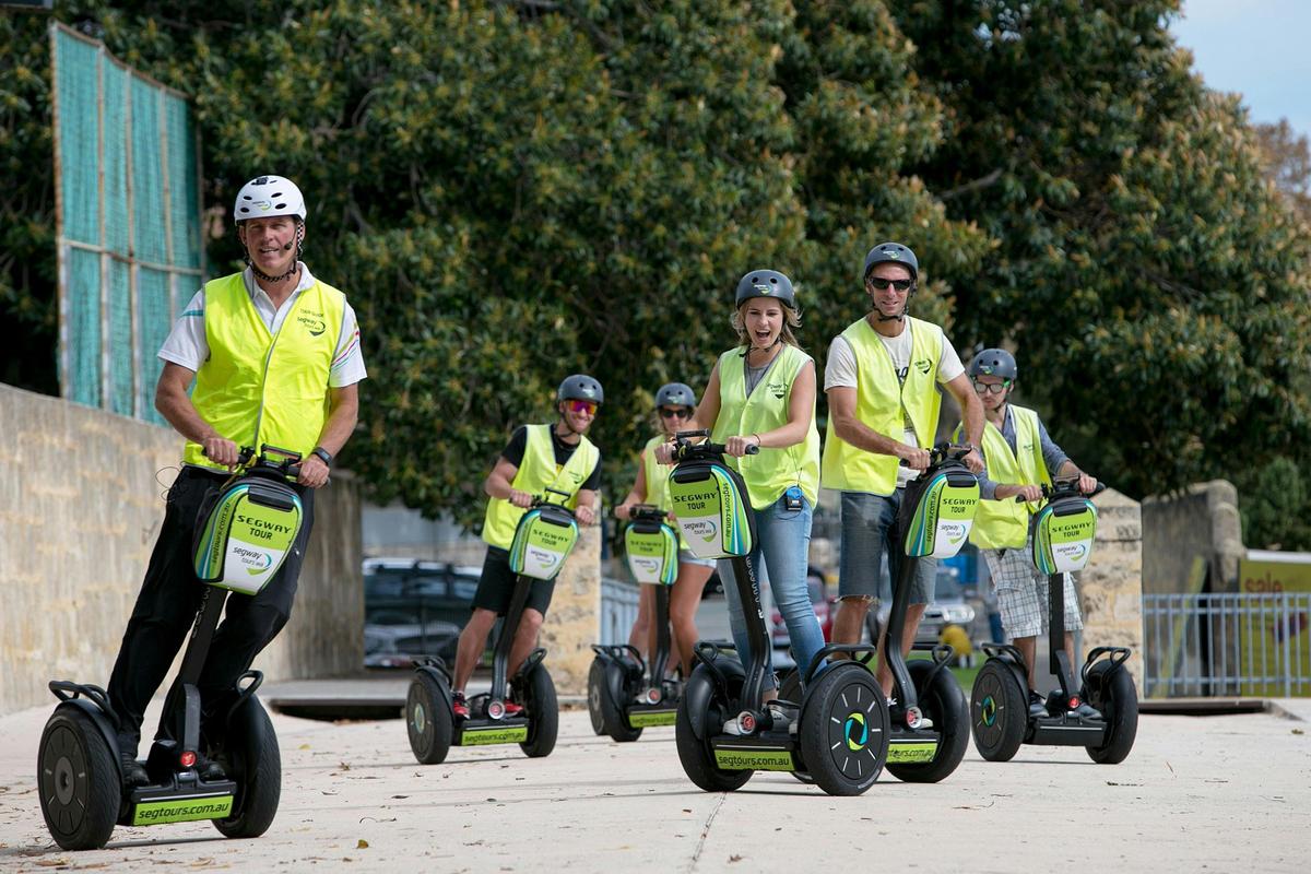Cruising on a Segway
