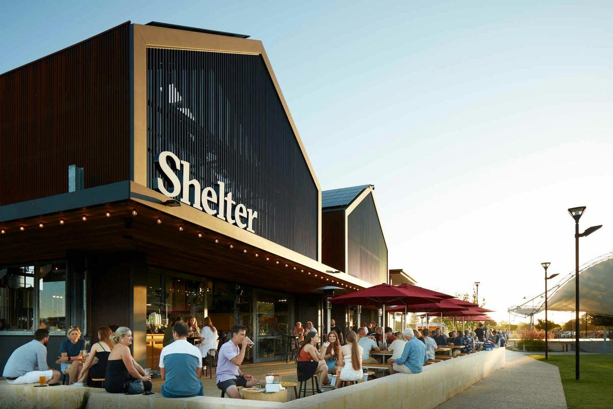 Shelter beer garden