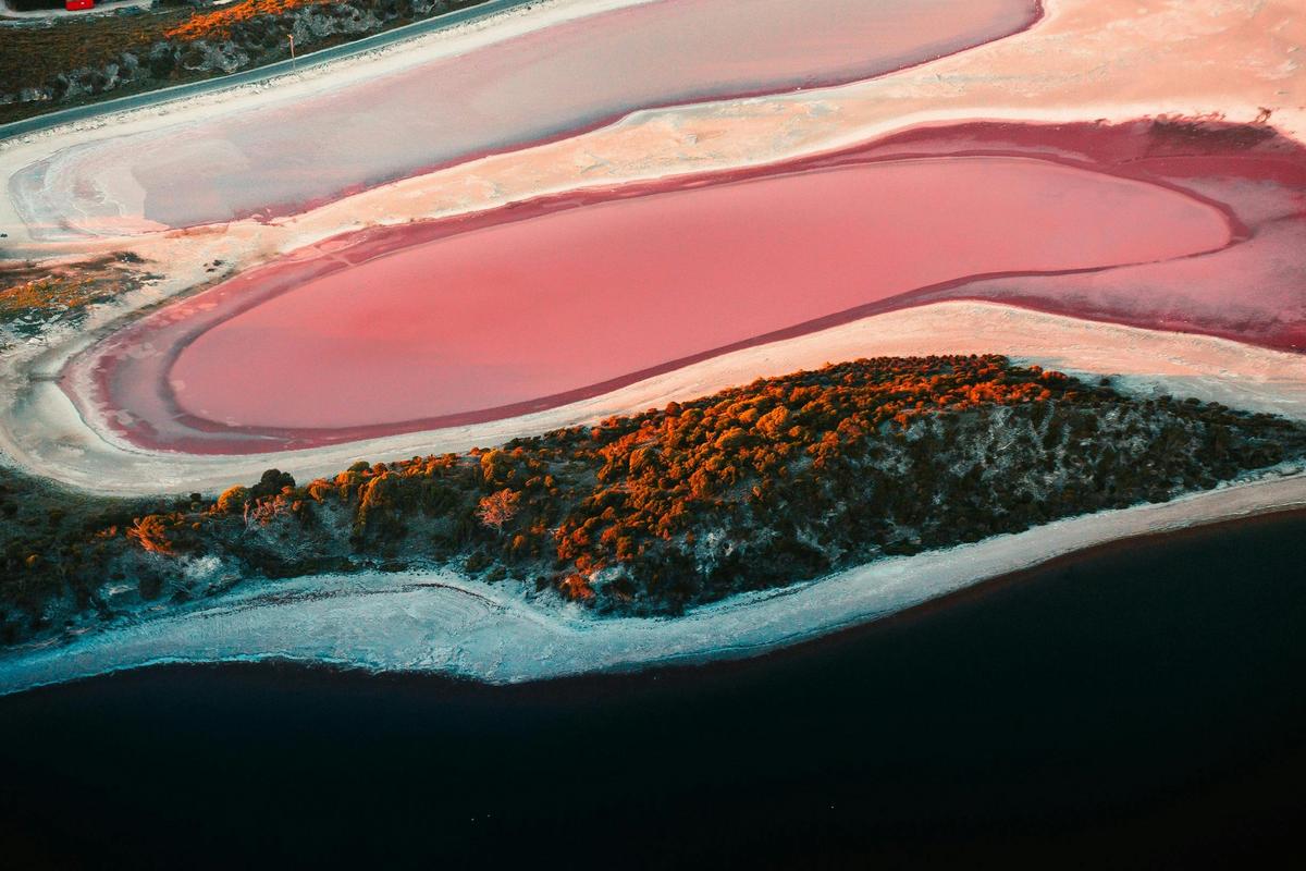 Pink Lakes, Rottnest Island