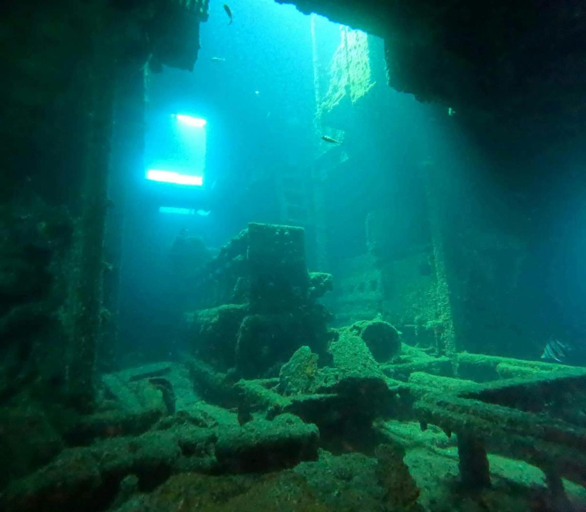 One of the many dive wrecks in Perth