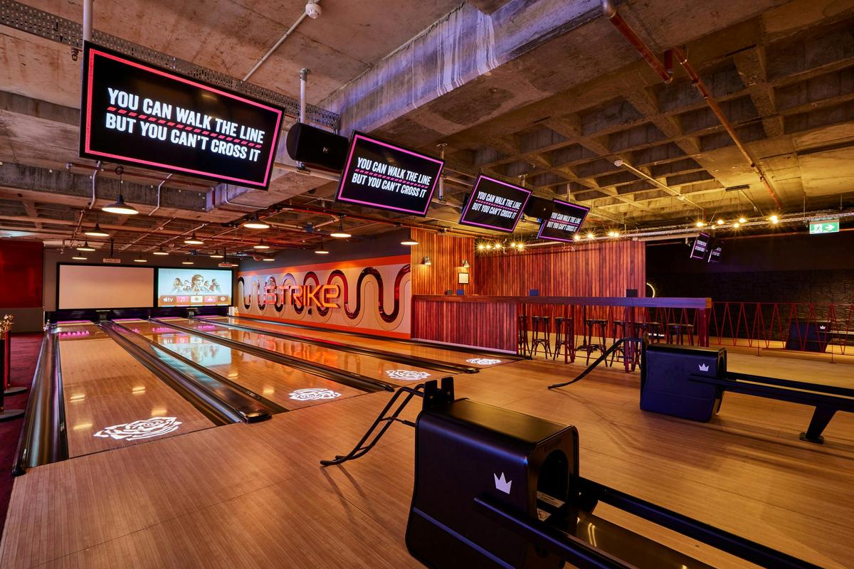bowling lanes