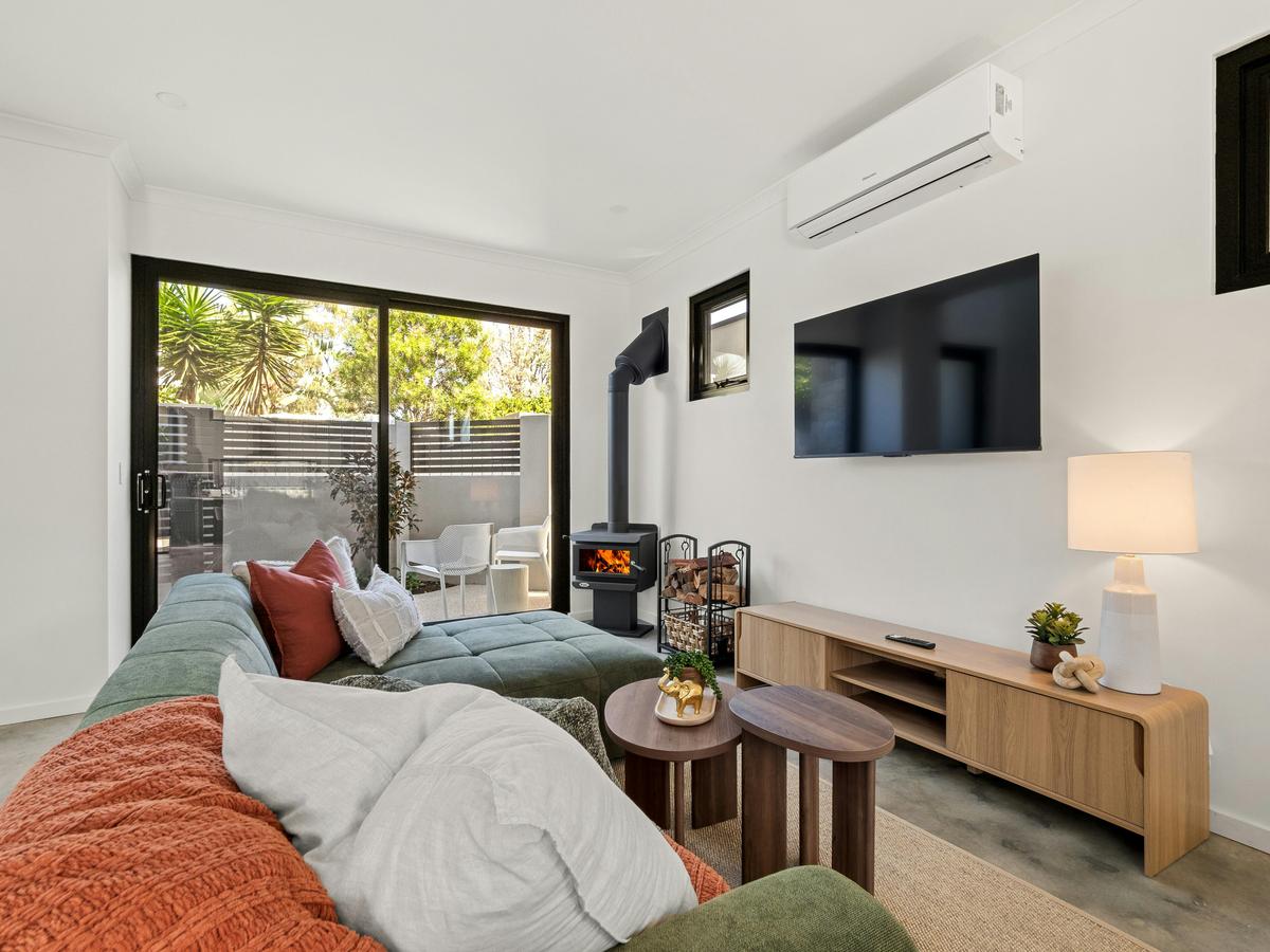 Living Room, Entertainment, Fireplace & Reverse-cycle Air-conditioning