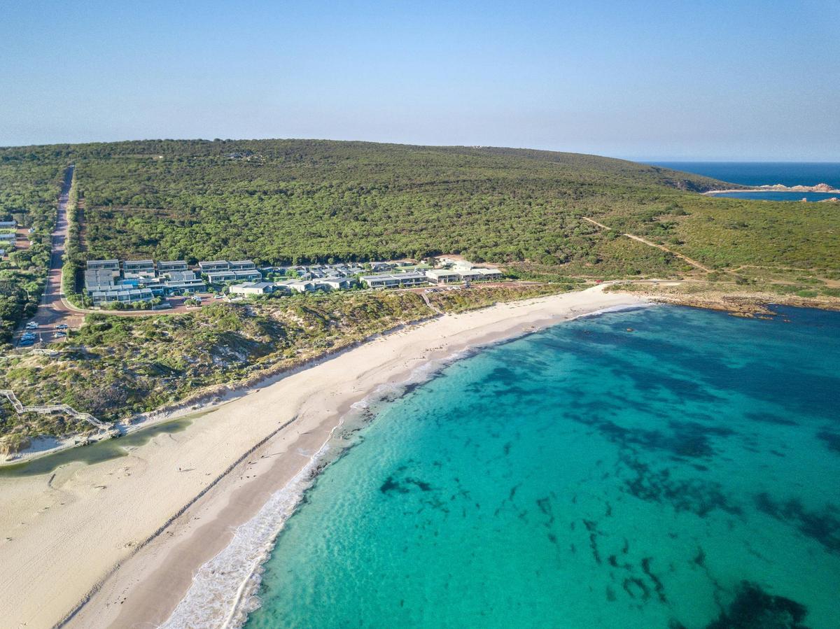 Aerial view of Smiths Beach and the Smiths Beach Resort