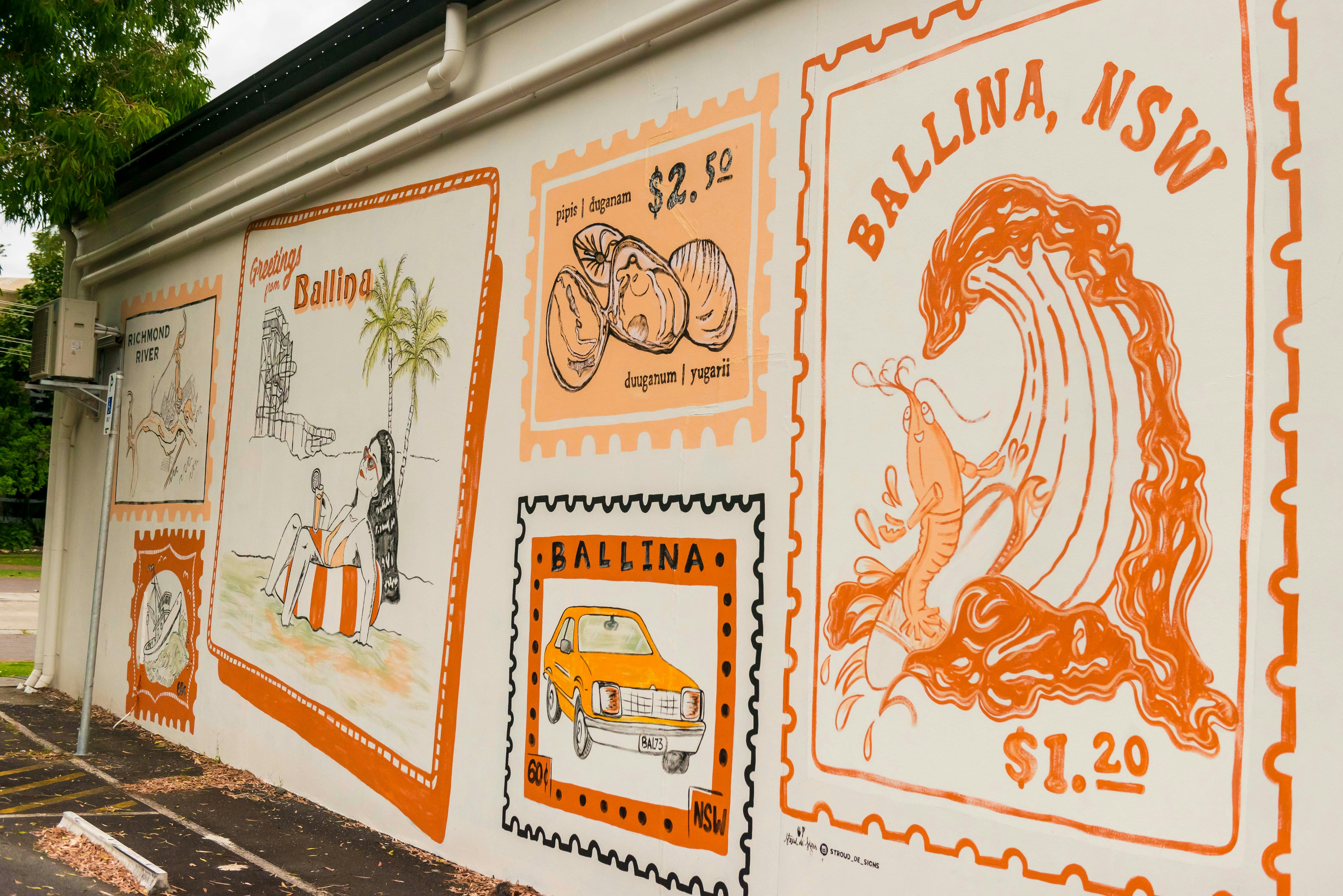 Ballina Public Art - Ballina Postage Stamps