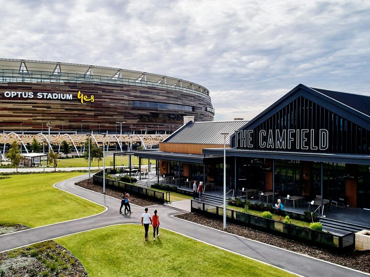 The Camfield and Optus Stadium, Burswood