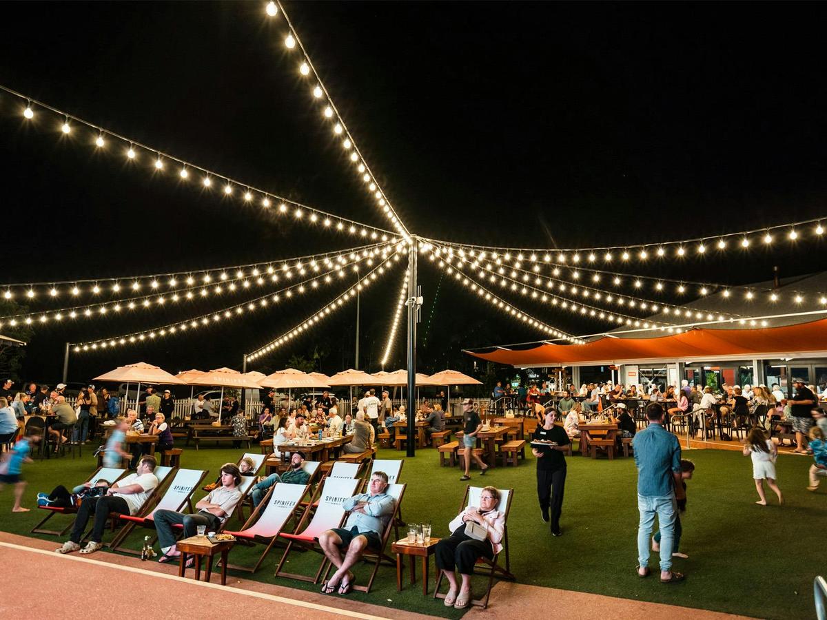 Spinifex Cable Beach Under the lights watching the big screen