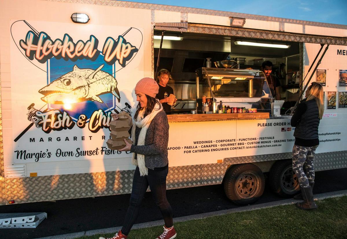 Food truck at Surfers Point, Margaret River