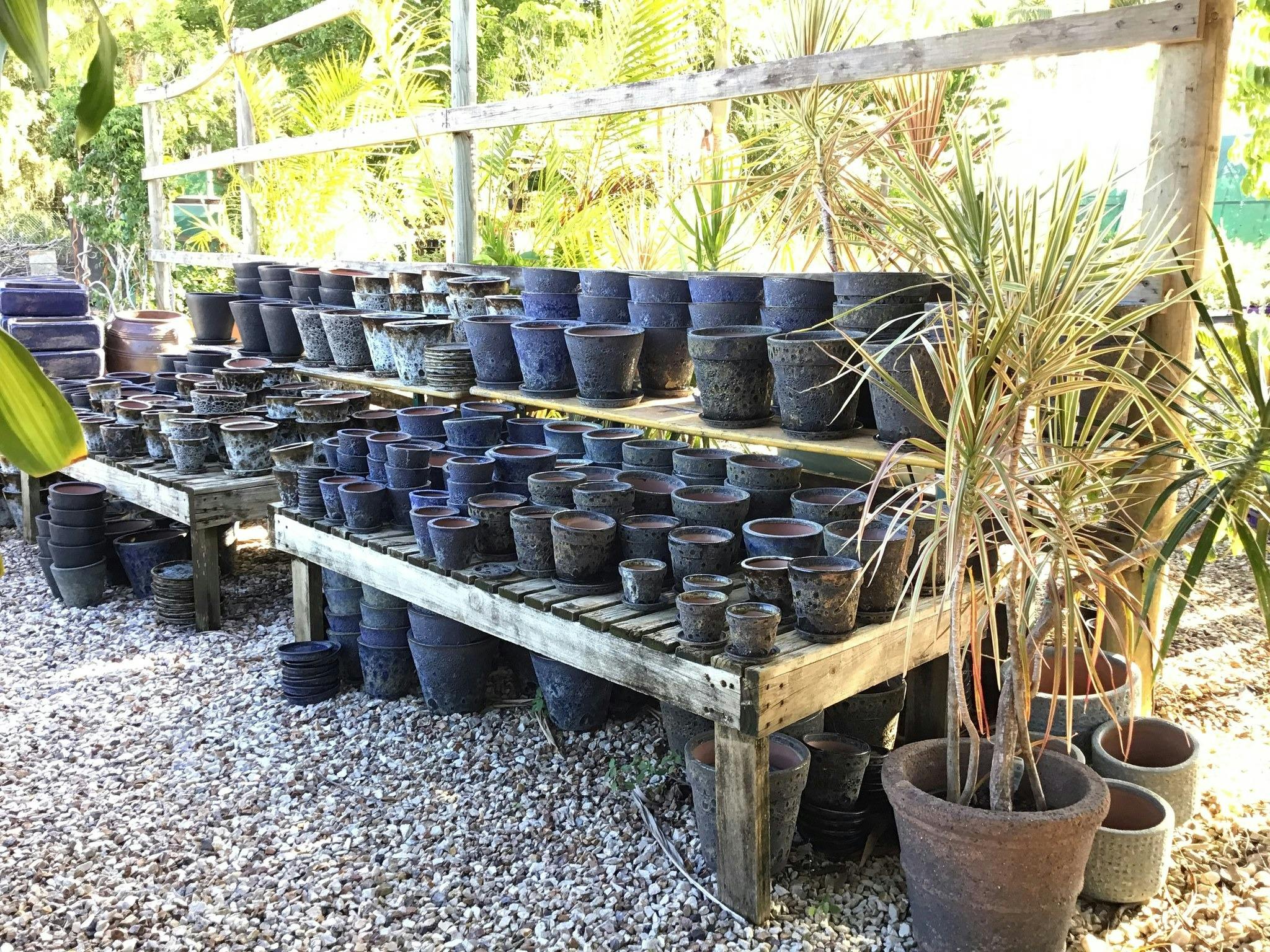 Pots at Summerland Antiques and Garden Centre