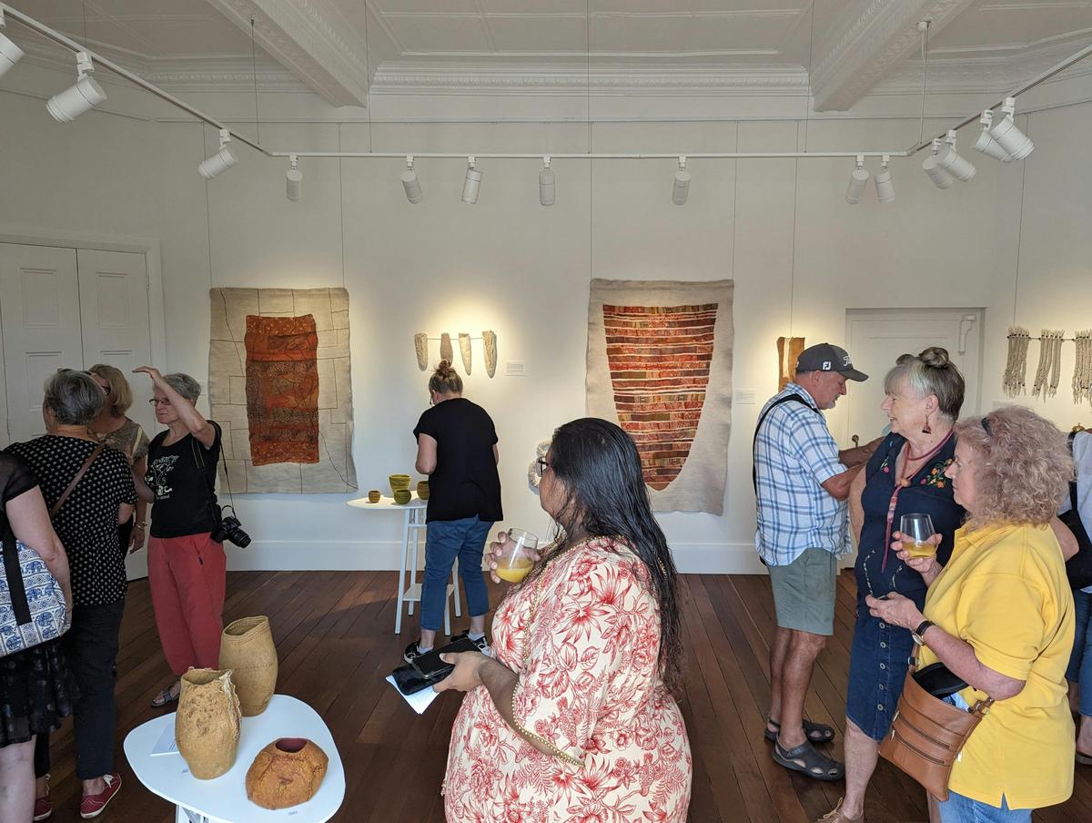 Felt exhibition by Martien zan Zuilen at The Bank Gallery in Carnamah