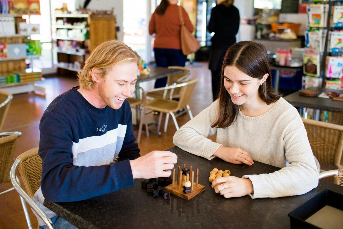 Couples in cafe