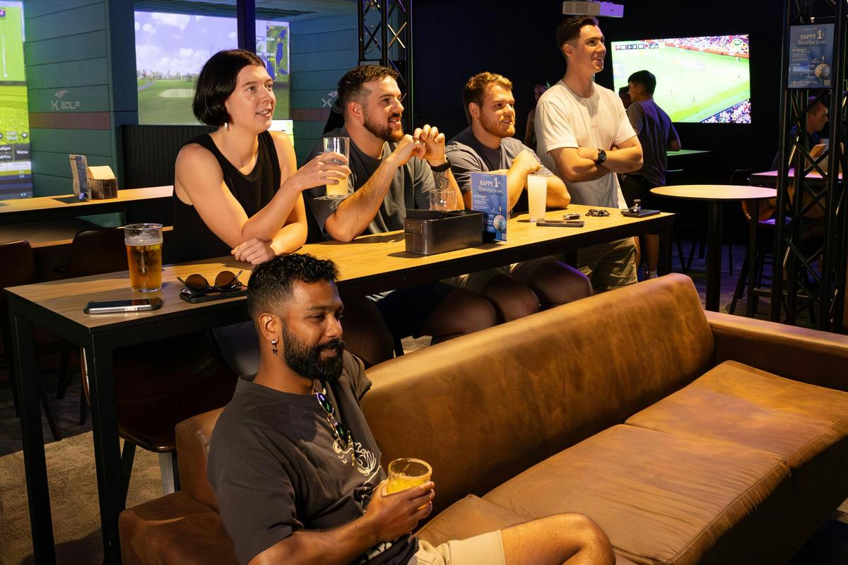 Players Lounge at X-Golf Rockingham