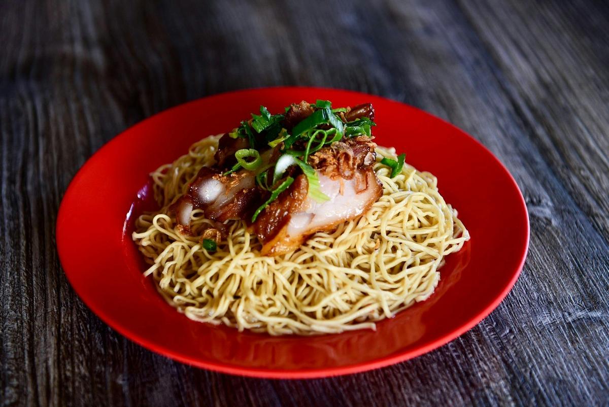 Dining at Two Hands Noodles