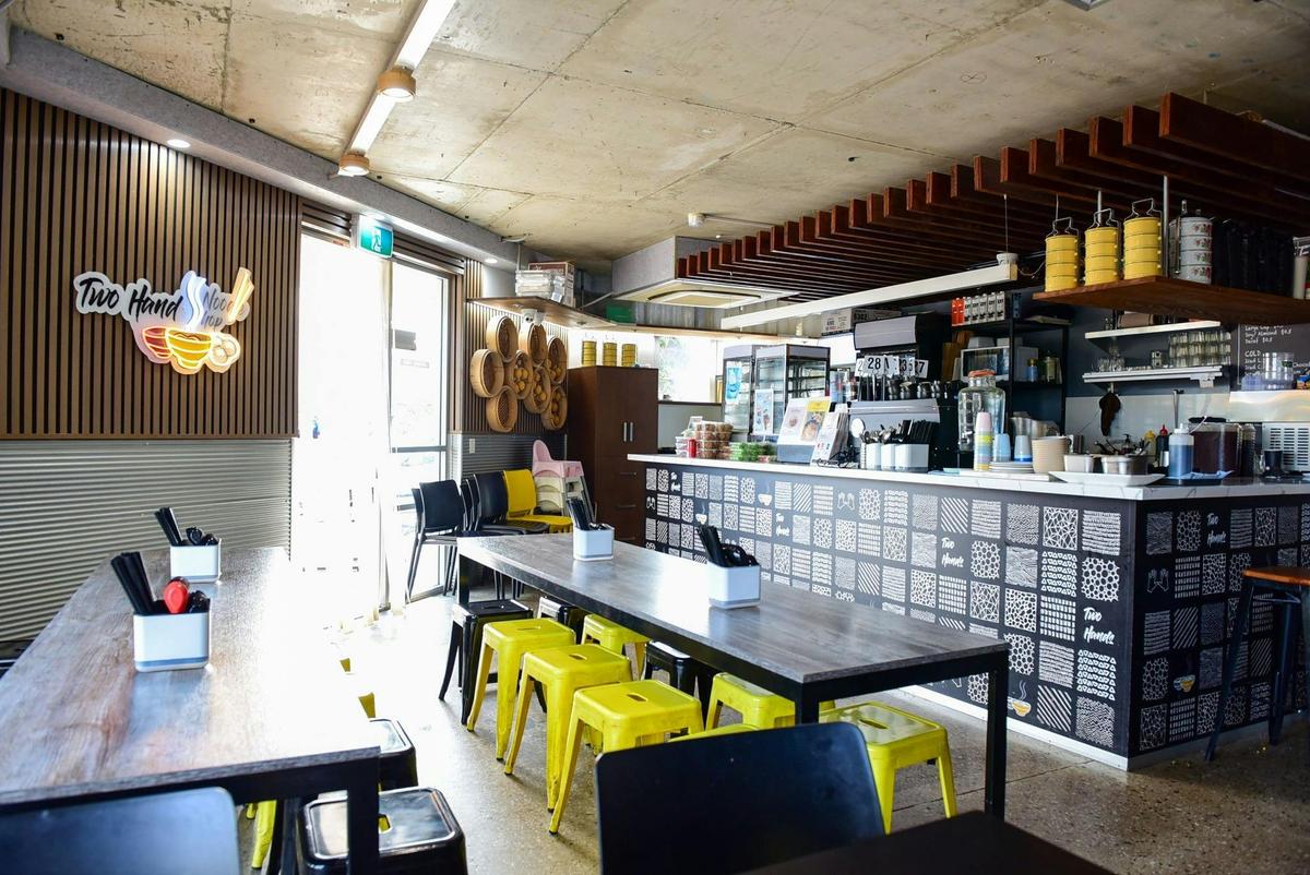Inside Two Hands Noodles