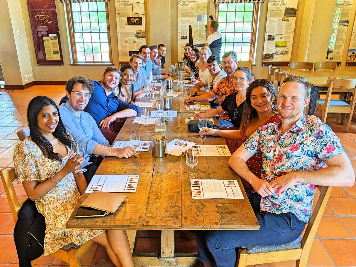 Seated private tasting at Voyager Estate Margaret River