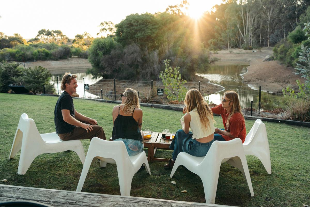 Gather the crew and enjoy sunset beers overlooking the valley.