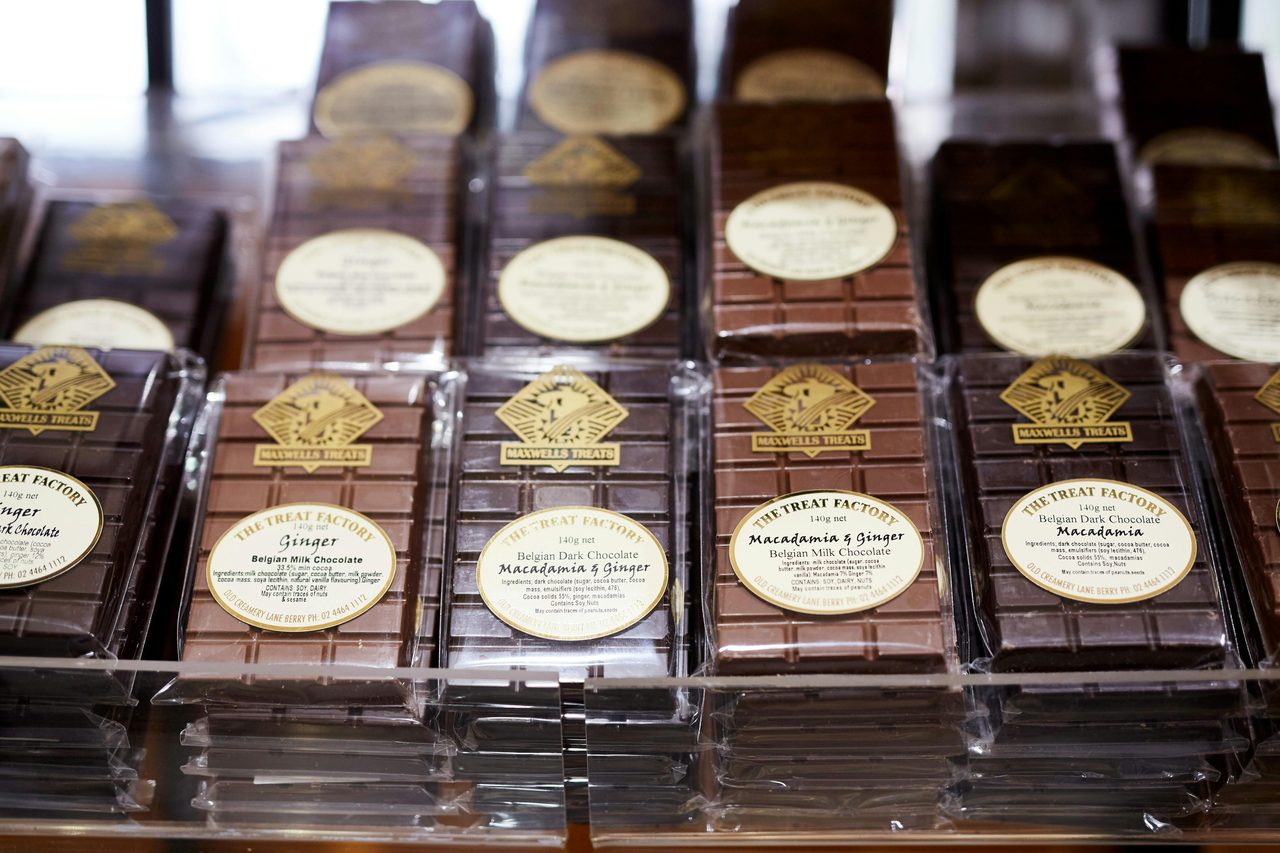 Chocolate Bars made at The Treat Factory