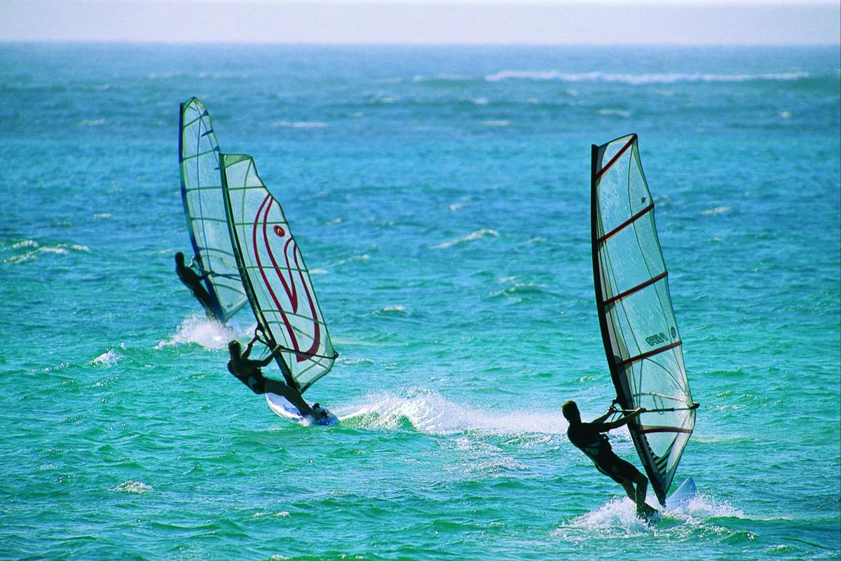 Windsurfing and Surfing, Geraldton, Western Australia