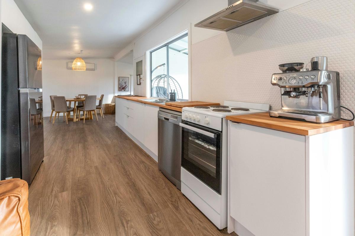 kitchen and coffee machine