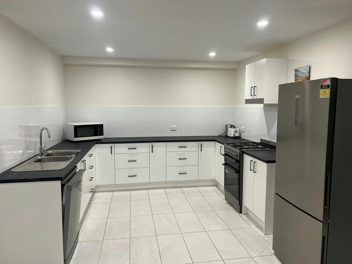 Each Apartment has large or smaller kitchen in smaller apts