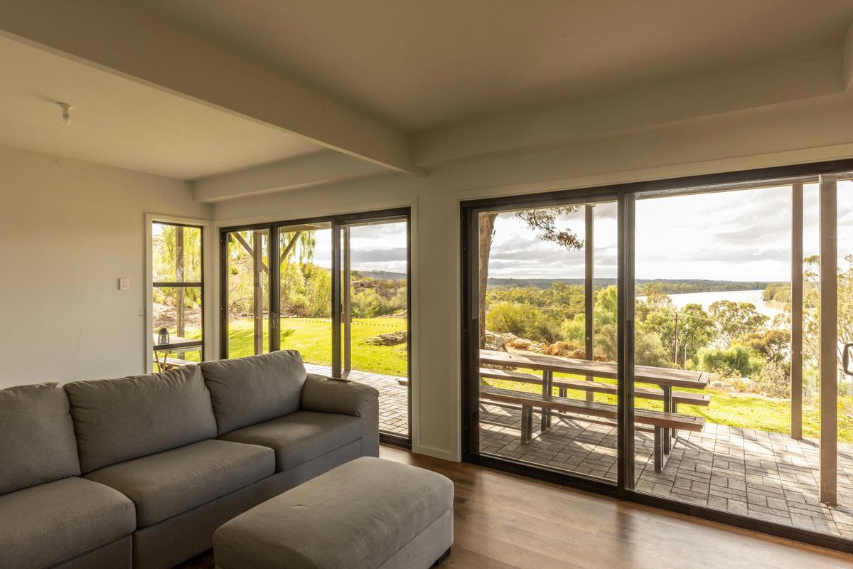 lounge over looking the river