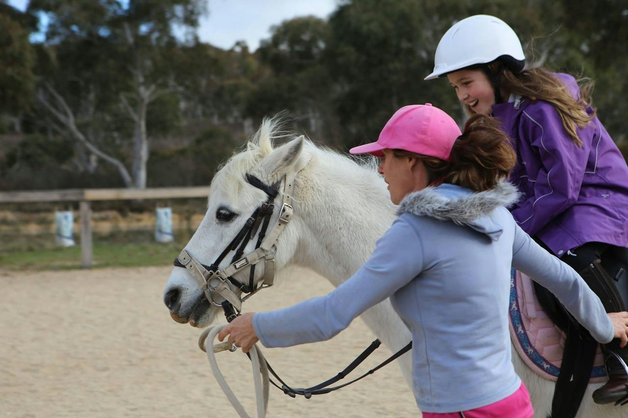 Saskia's first trot
