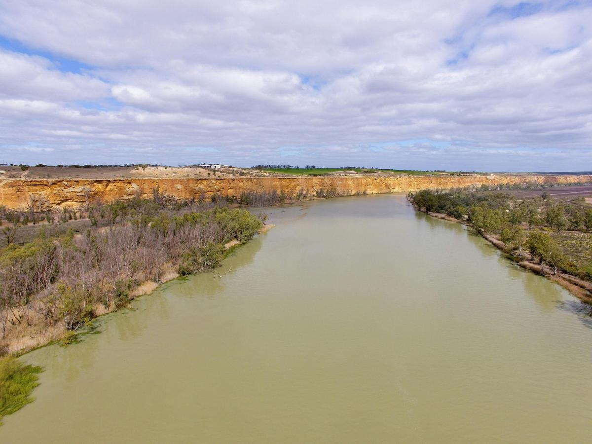 upstream from the cliffs