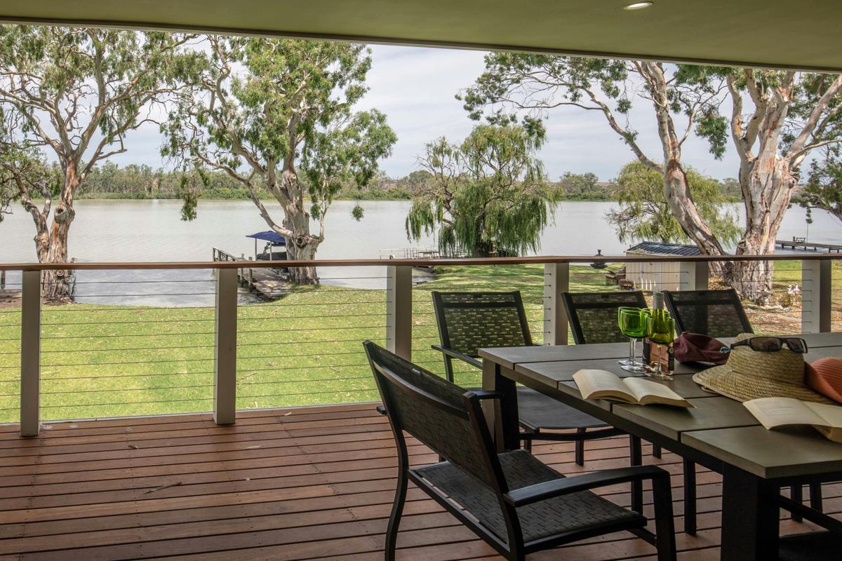 Outdoor dining with views