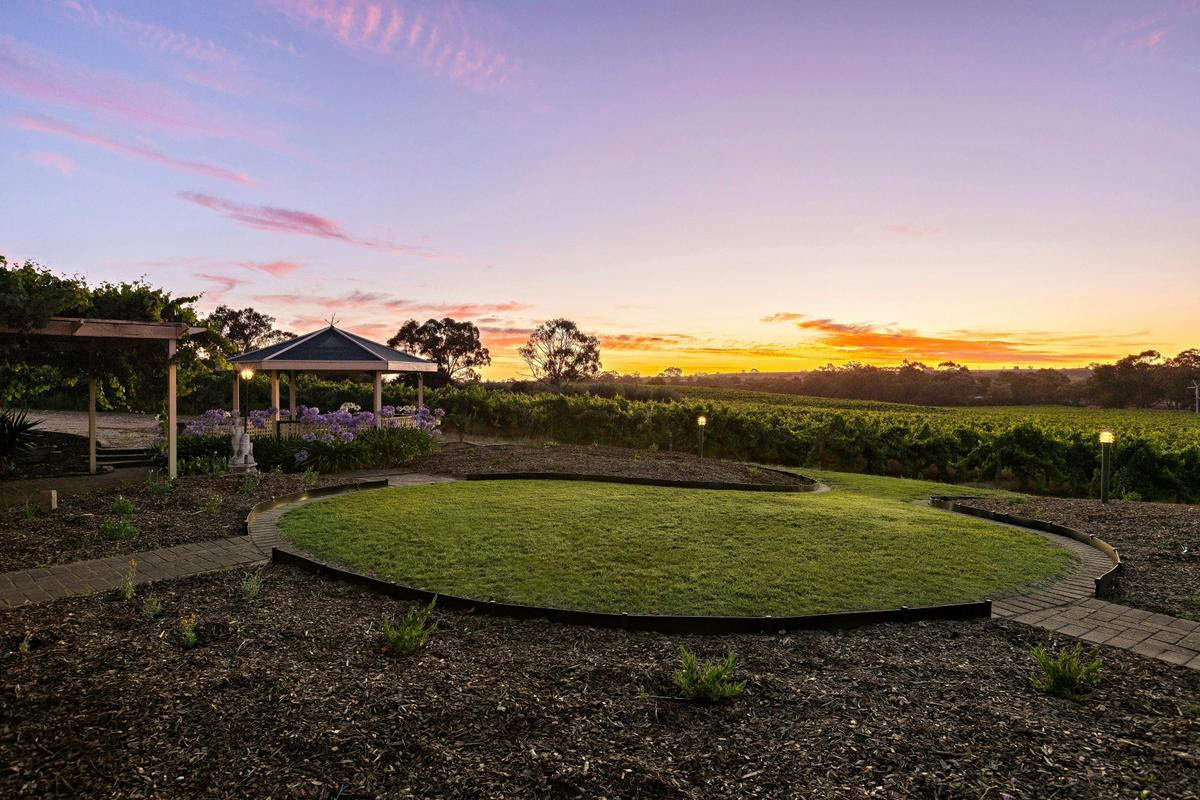rossa 1900 offers breathtaking views of the vineyard estate and Barossa landscape.