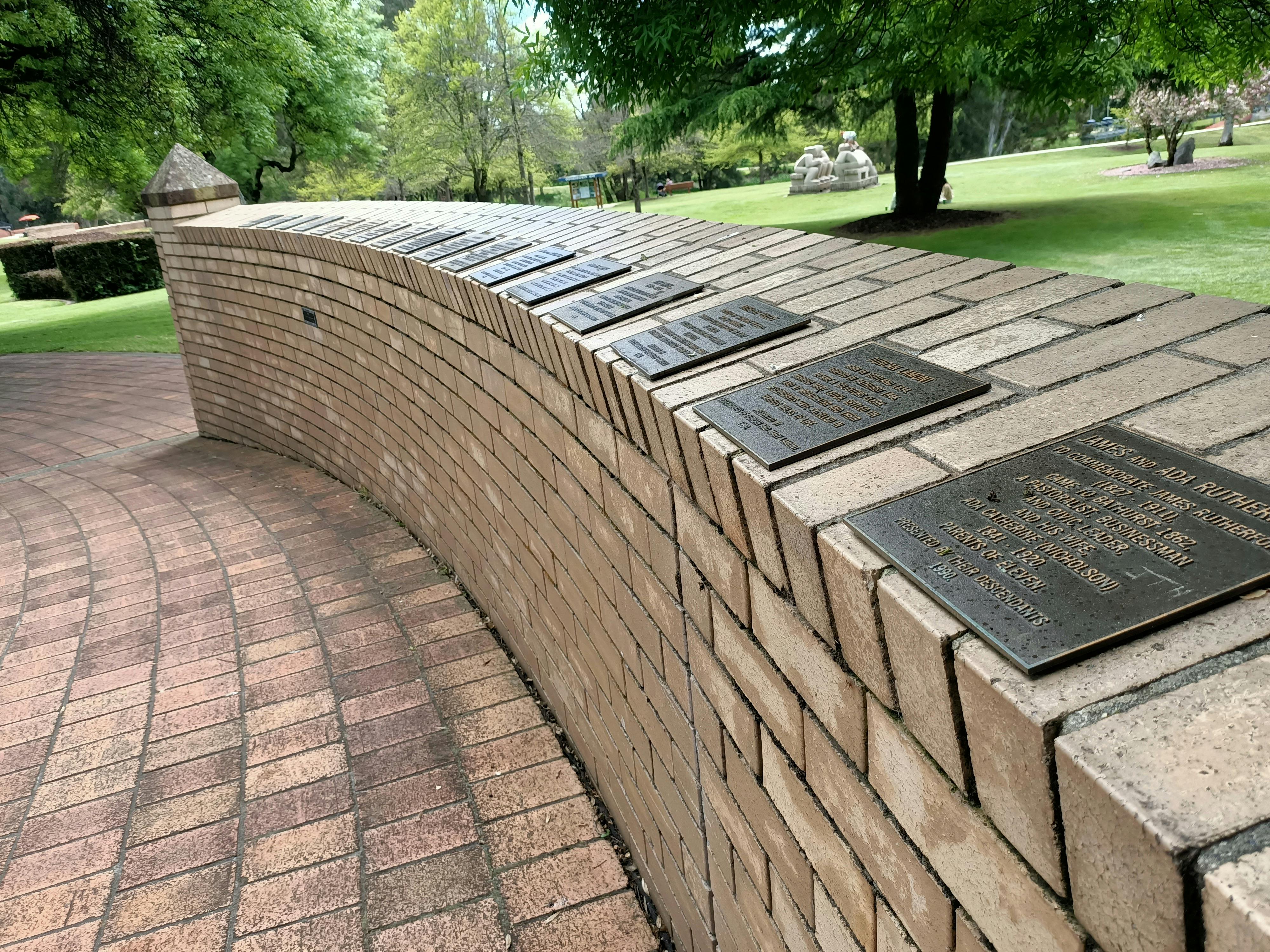 Bathurst Heritage Wall At the Proclamation Cairn