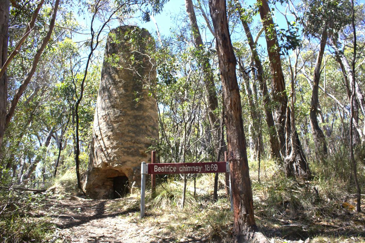Jupiter Creek Goldfields, Beatrice Chimney, Echunga