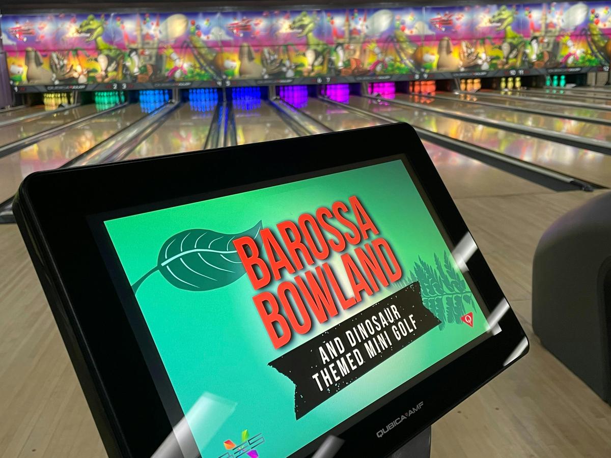 State of the art new bowling machines and touch screens
