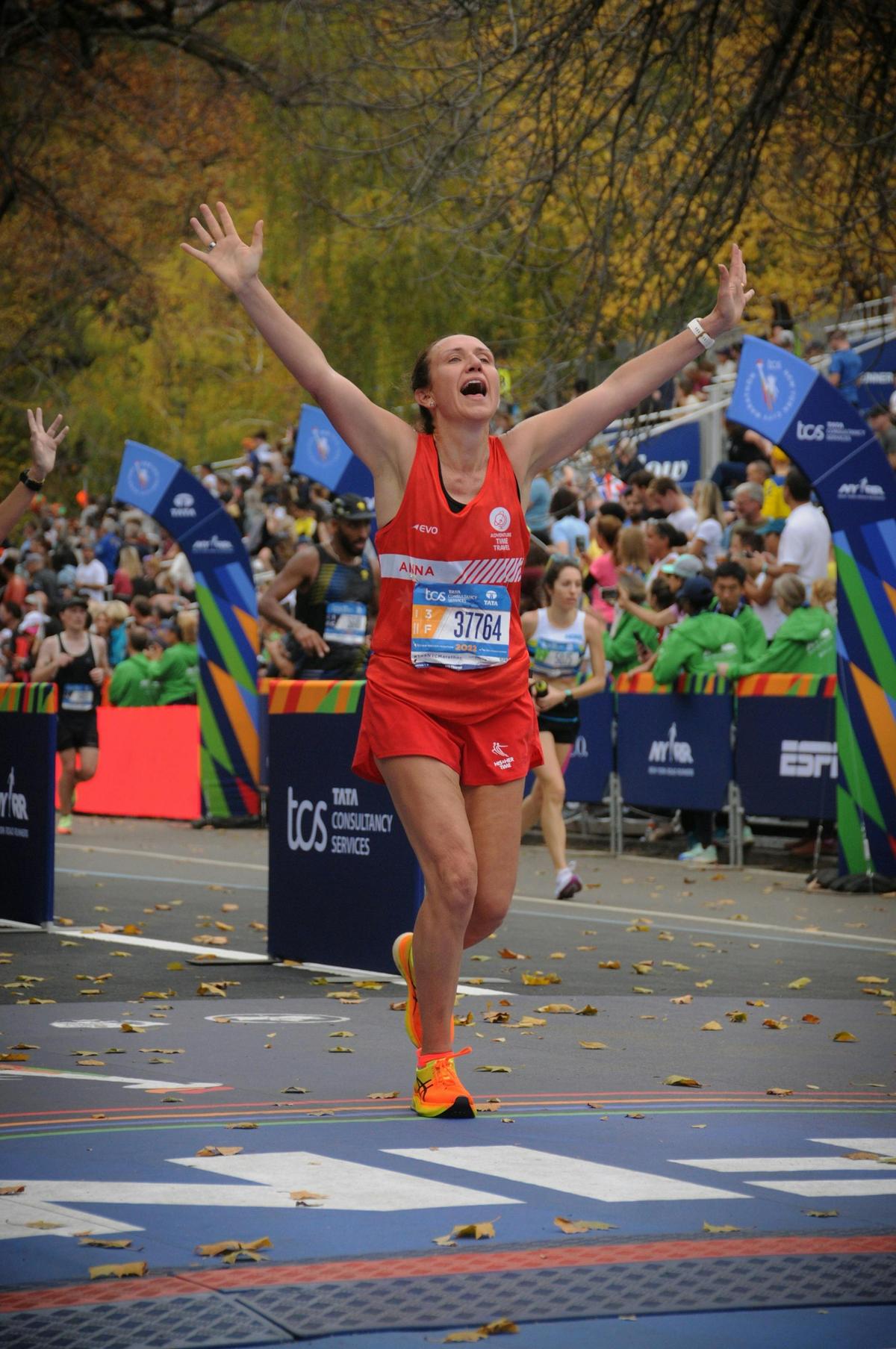Finishing New York Marathon