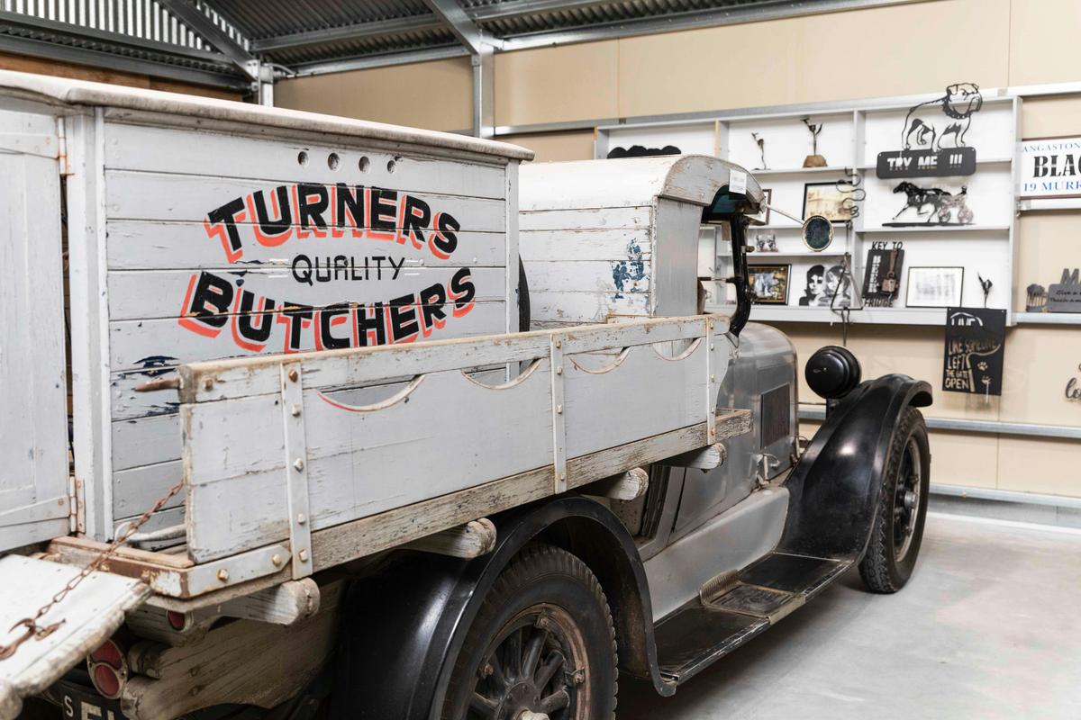 Historic restored butchers van in Angaston Museum