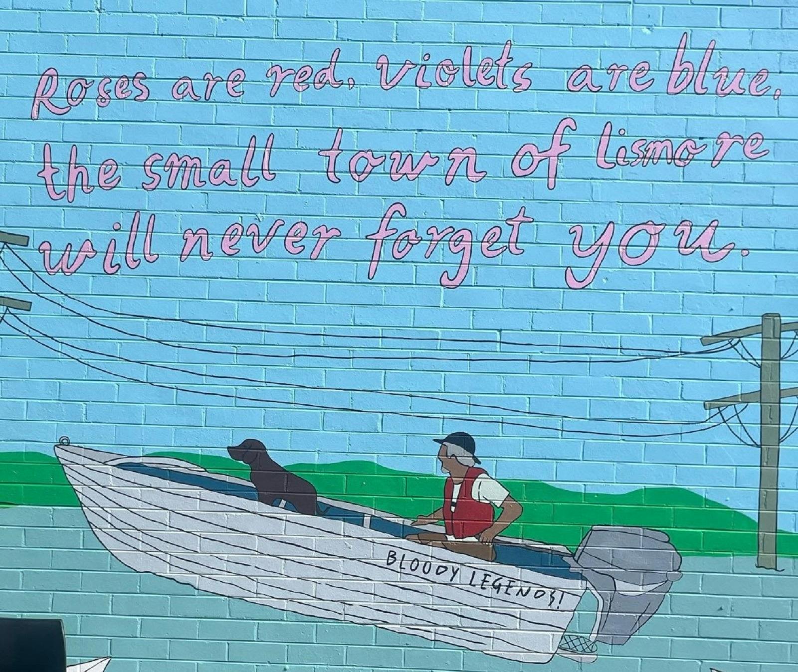 Feature on the mural of the Tinnie Army