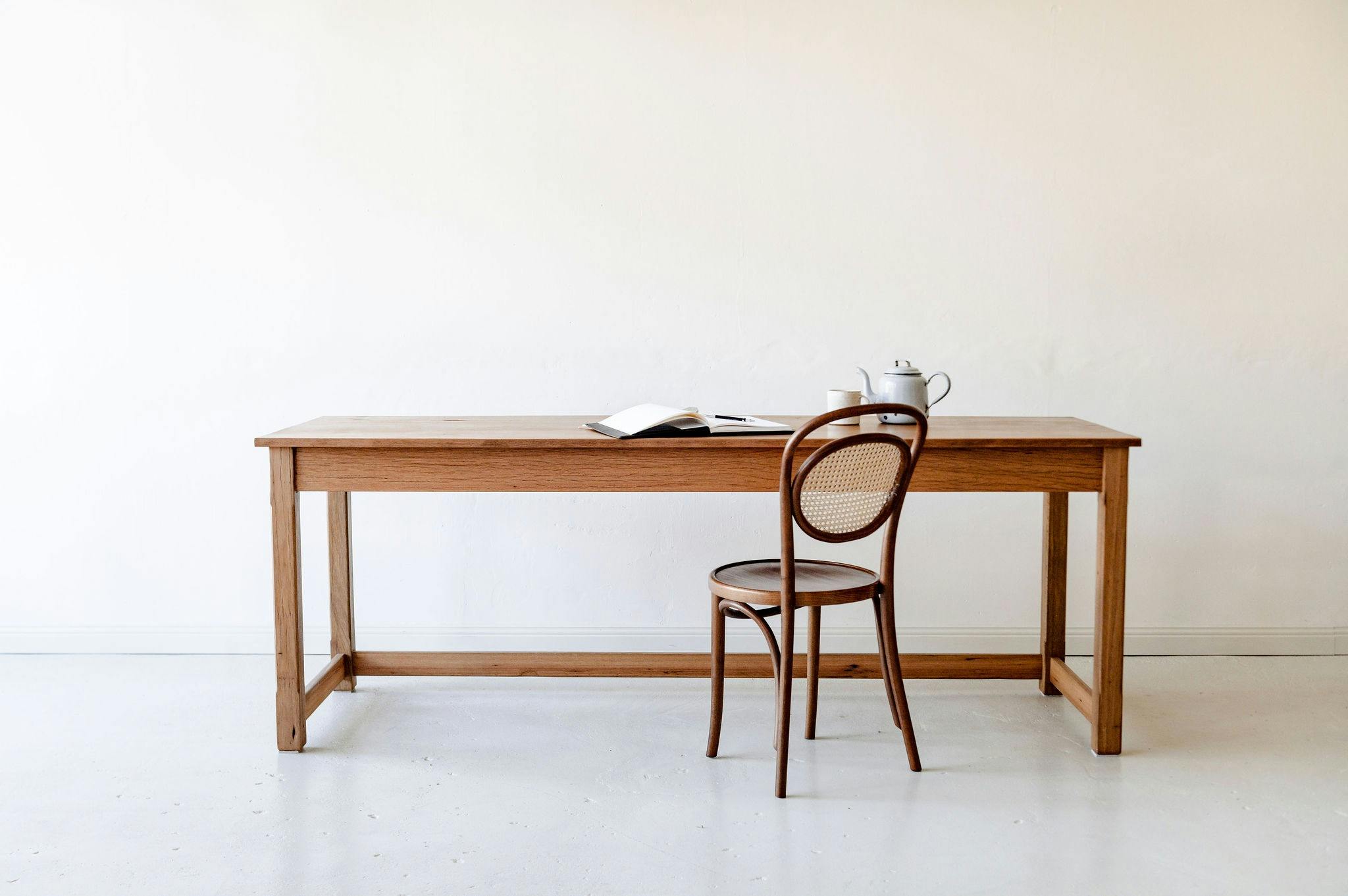 The Elton writers desk mixes old world charm with a touch of contemporary minimalism.