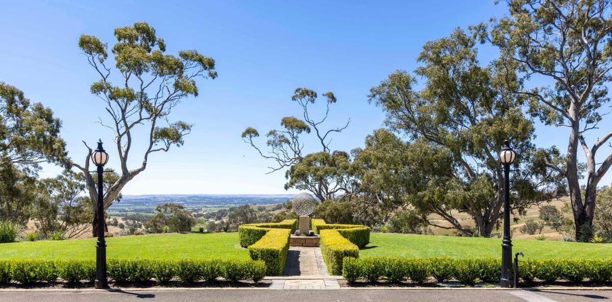 Garden looking onto Barossa Valley