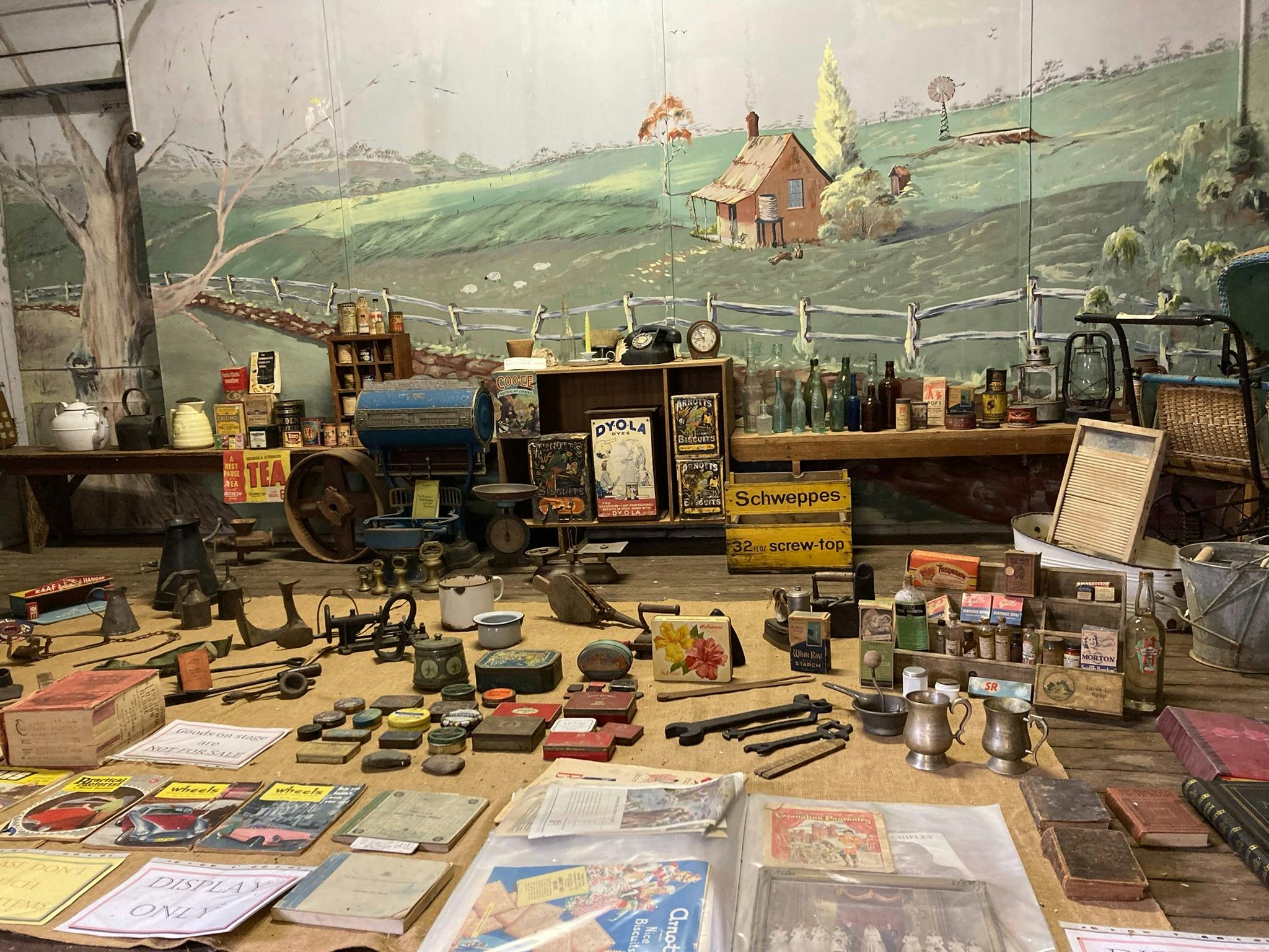 Historical artefacts of life in Newbridge village