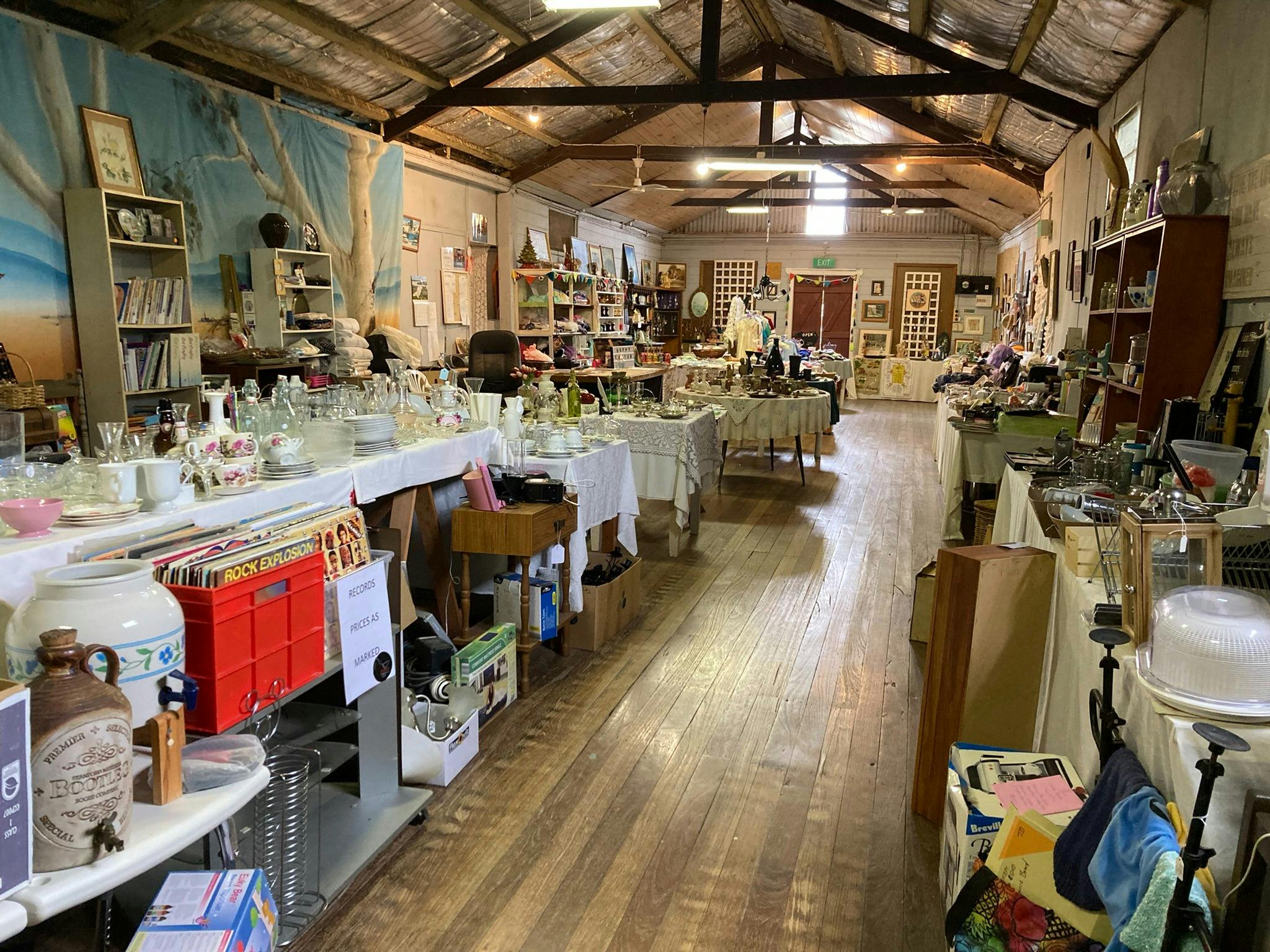 Stringybark Crafts and Collectibles in the old village hall