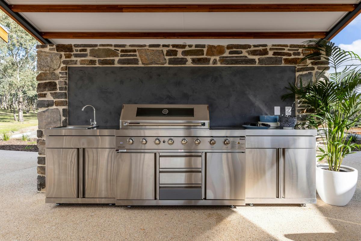 Outdoor BBQ kitchen