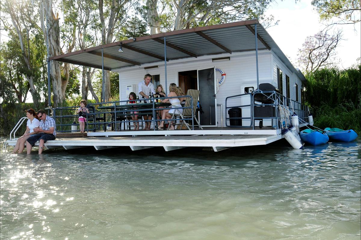 Large rear deck and swim deck, where you can relax and take in the river views