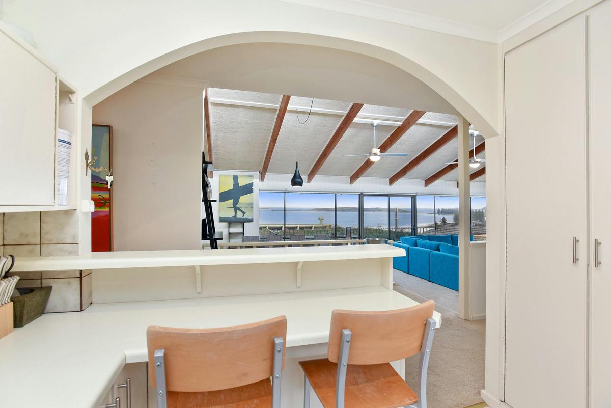 Views from the kitchen and breakfast bar
